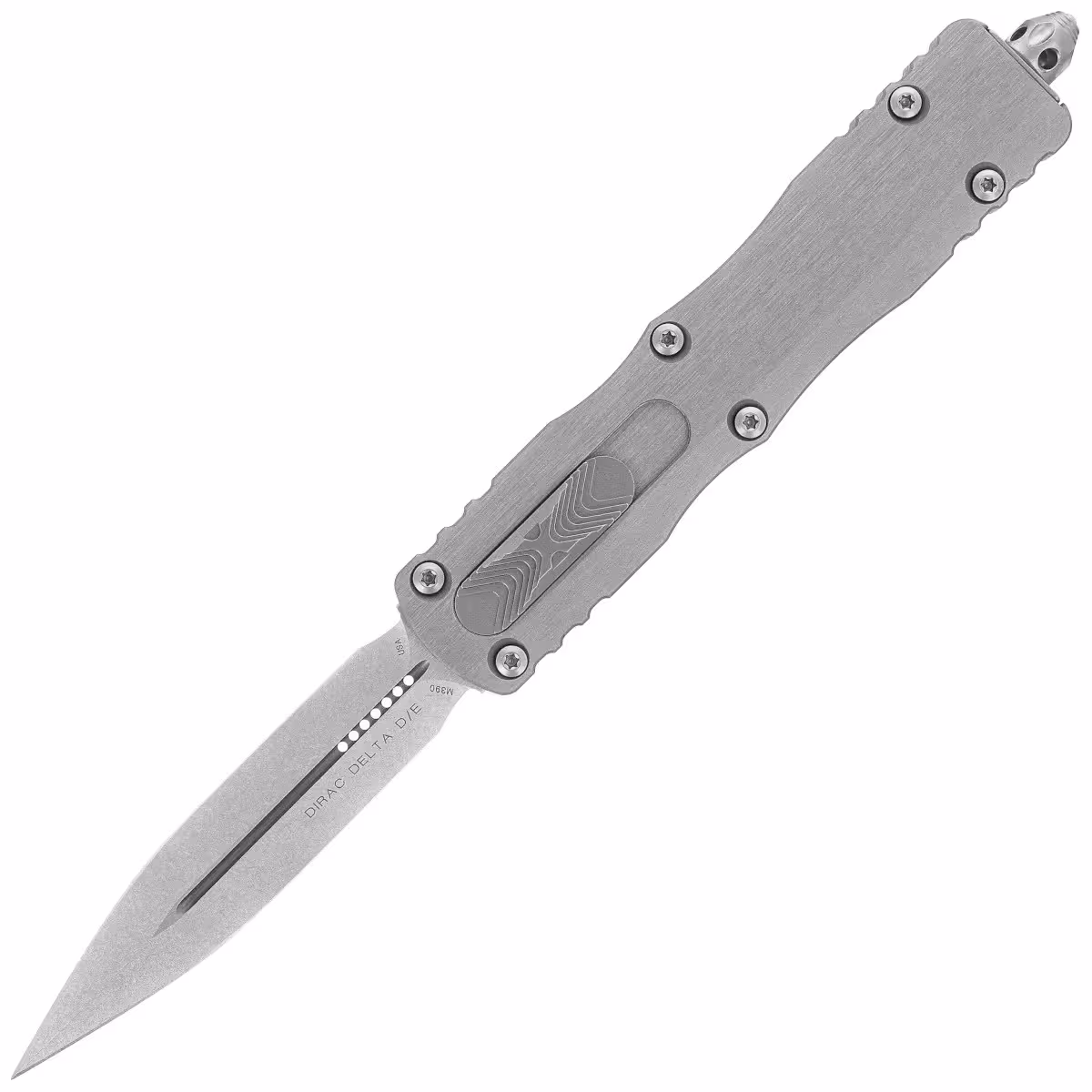 Microtech-Dirac-Delta-D-E-OTF-Knife-Natural-Clear-Aluminum-Stonewashed-M390-by-Tony-Marfione-227-10NC