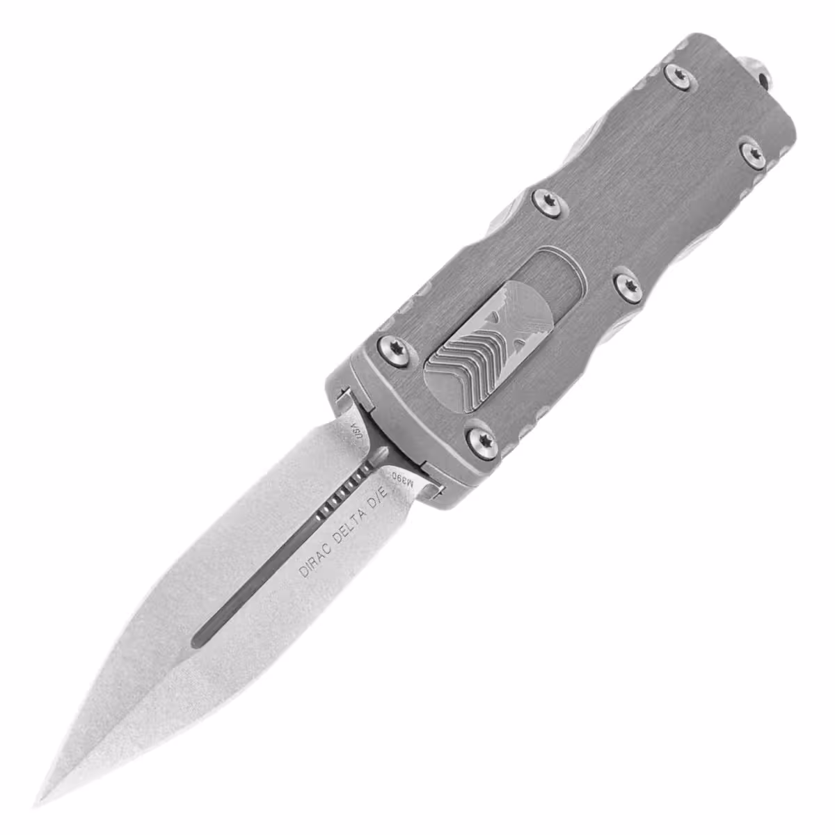 Microtech-Dirac-Delta-D-E-OTF-Knife-Natural-Clear-Aluminum-Stonewashed-M390-by-Tony-Marfione-227-10NC