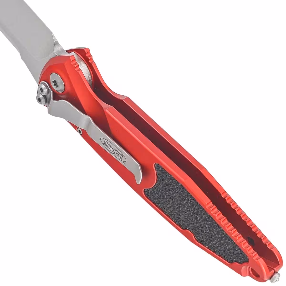 Microtech-Socom-Elite-Auto-S-E-Red-Aluminum-3M-Stonewashed-M390-by-Tony-Marfione-Switchblade-160A-10RD