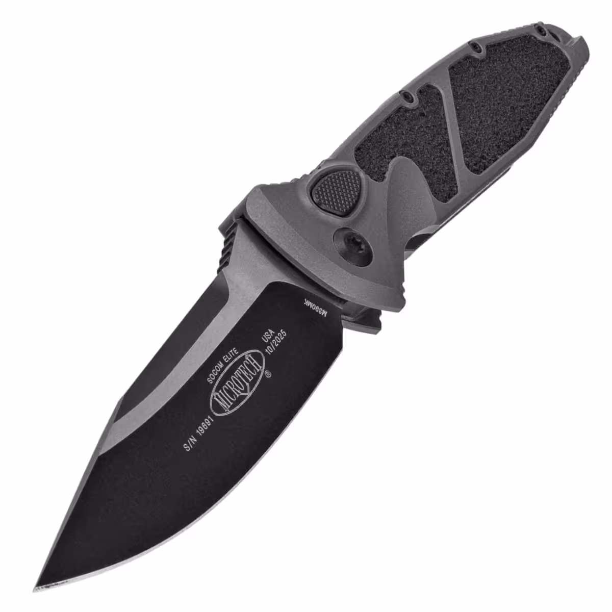 Microtech-Socom-Elite-Auto-S-E-Natural-Clear-Aluminum-Black-M390MK-by-Tony-Marfione-160A-1NC