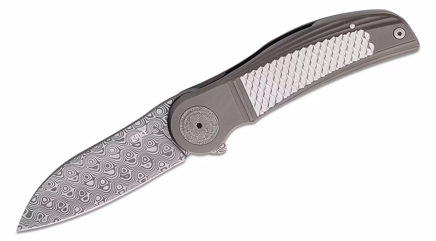 Zavírací Damaškový Nůž CRKT Walker Monument Damasteel 4001