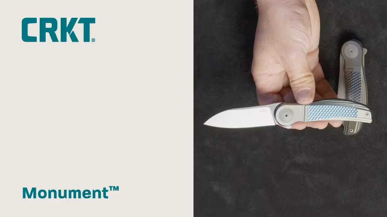 Zavírací Damaškový Nůž CRKT Walker Monument Damasteel 4001