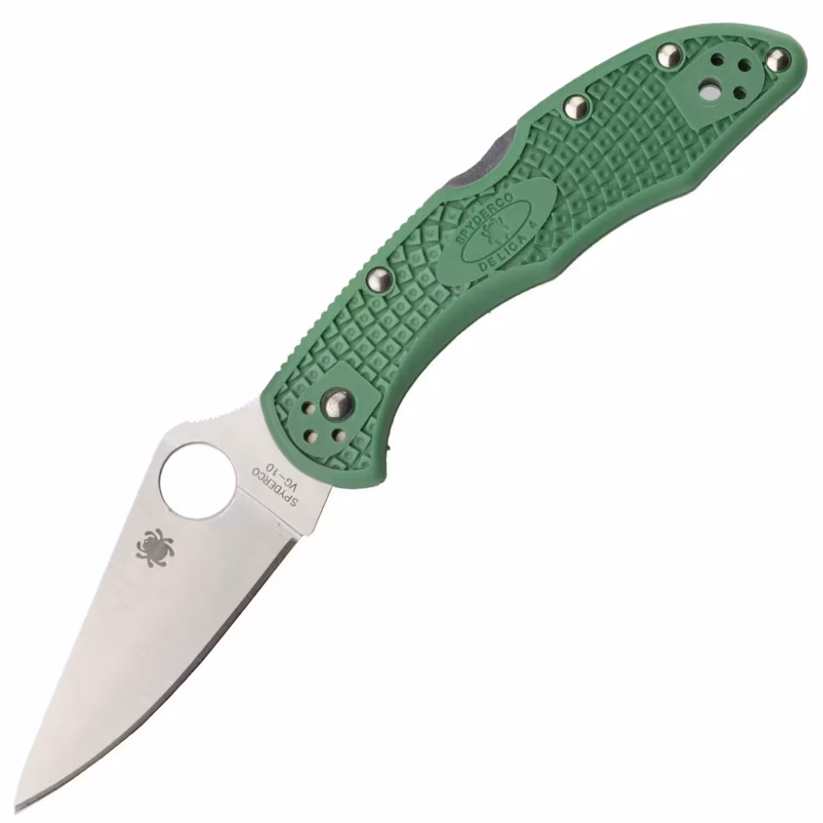 Zavírací Nůž Spyderco Delica 4 FRN Green Flat Ground C11FPGR