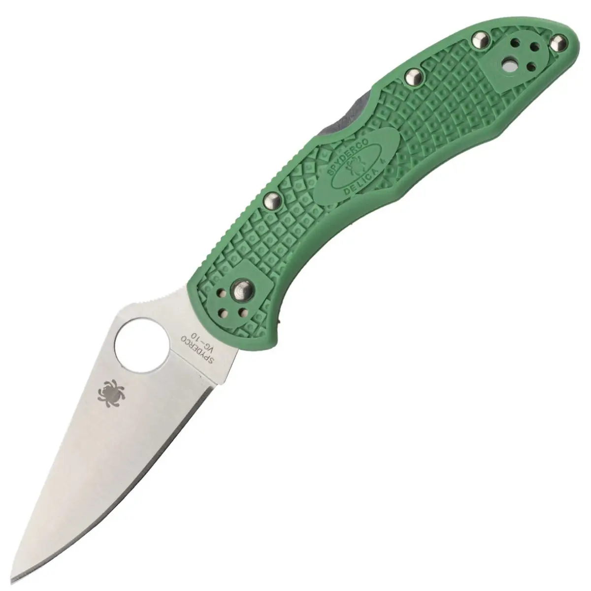 Zavírací Nůž Spyderco Delica 4 FRN Green Flat Ground C11FPGR