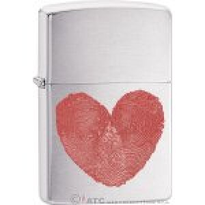 Zippo gasoline HEART THUMBPRINTS