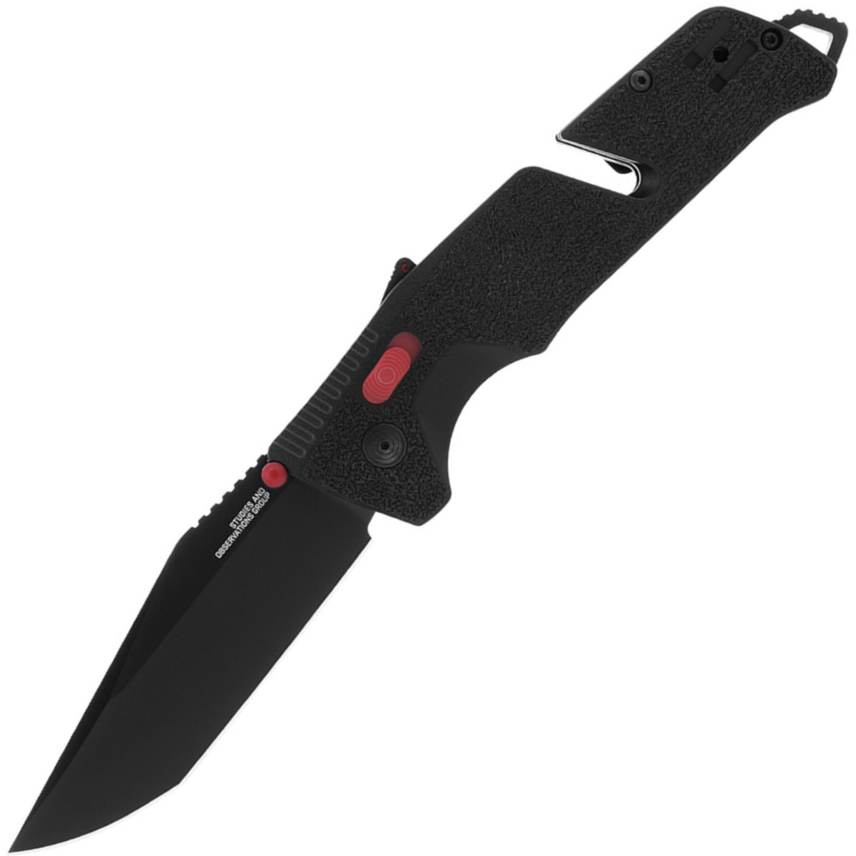Couteau Pliant SOG Trident AT Noir & Rouge Tanto