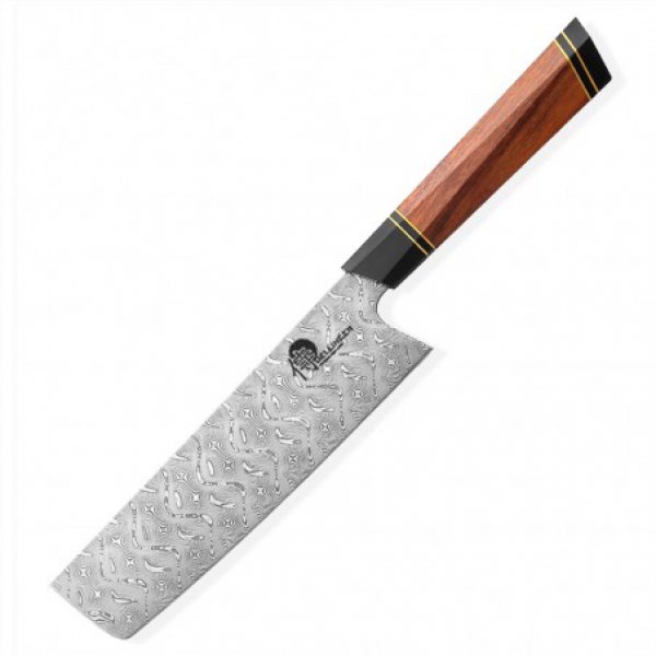 nůž NAKIRI 7" - Dellinger Octagonal Desert Iron Wood FULL