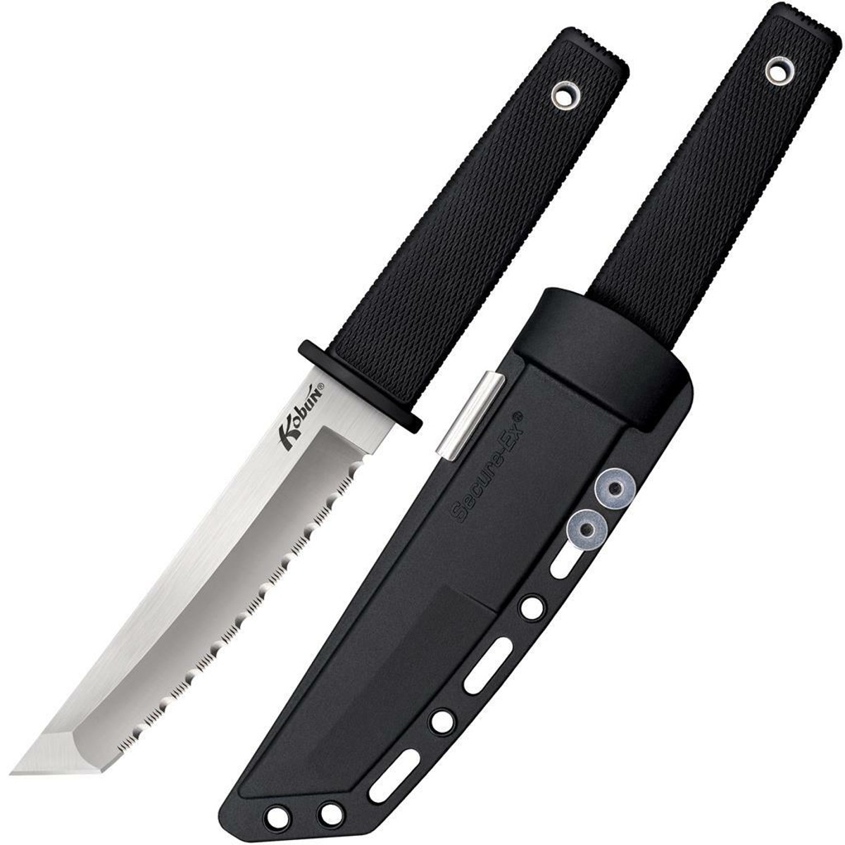 Coltello Solido Acciaio Freddo KOBUN SEGHETTATO