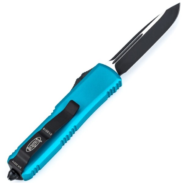 Microtech-UTX-85-Turquoise-Handle-Black-Blade-231-1TQ