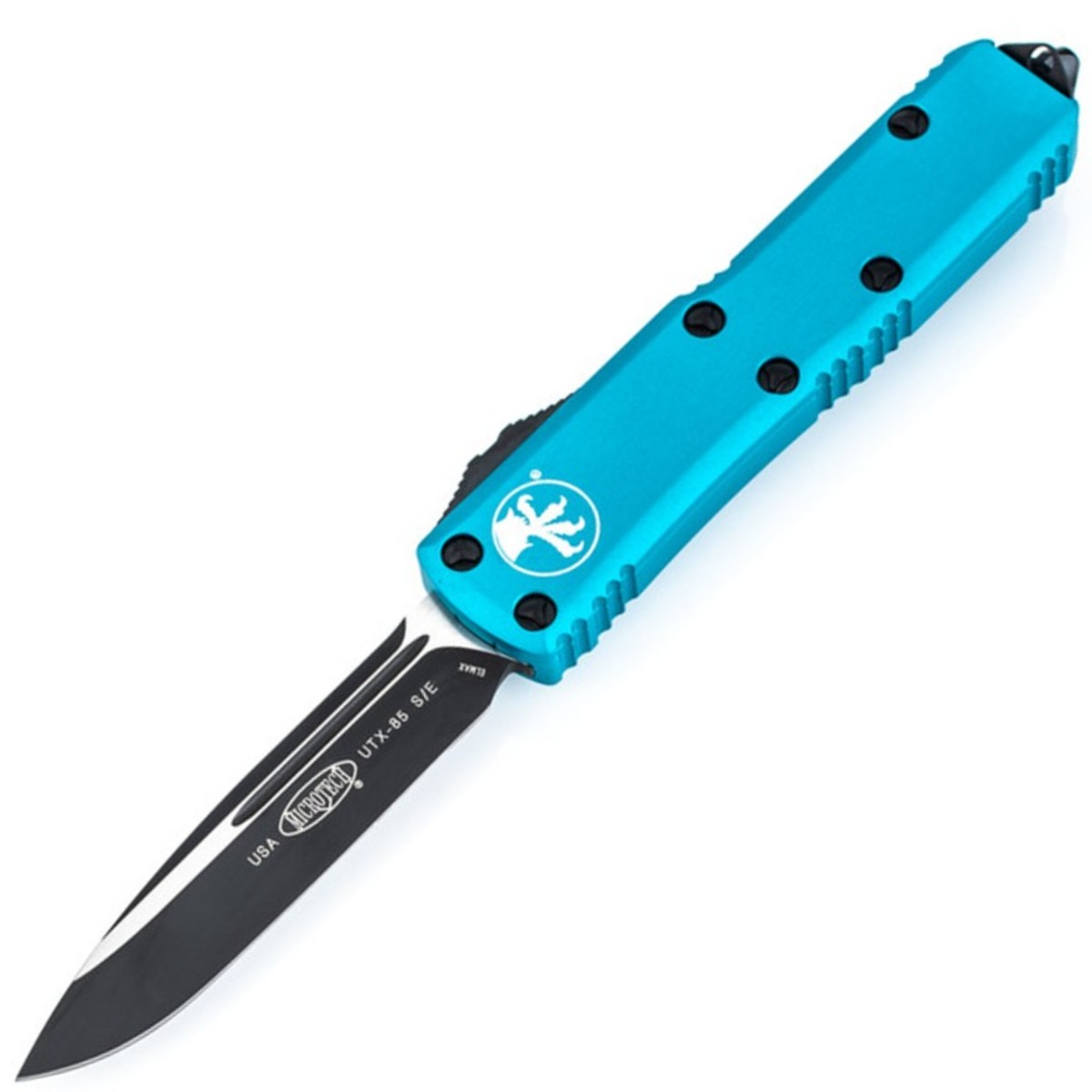 Microtech-UTX-85-Turquoise-Handle-Black-Blade-231-1TQ