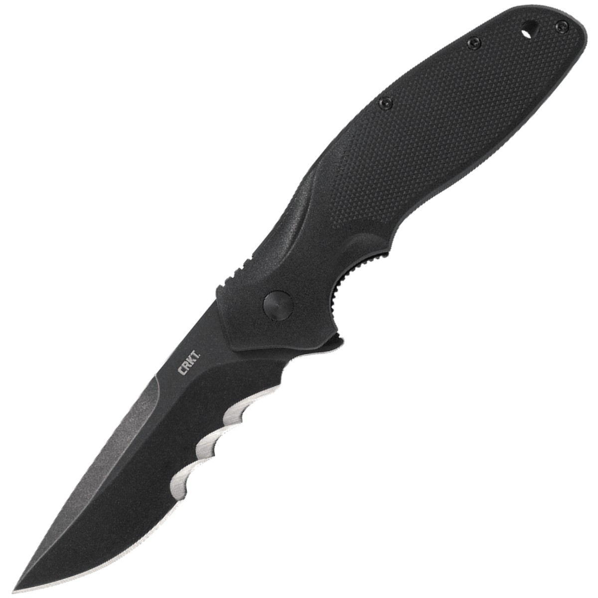 CRKT-SHENANIGAN-BLACK-WITH-VEFF SERRATIONS