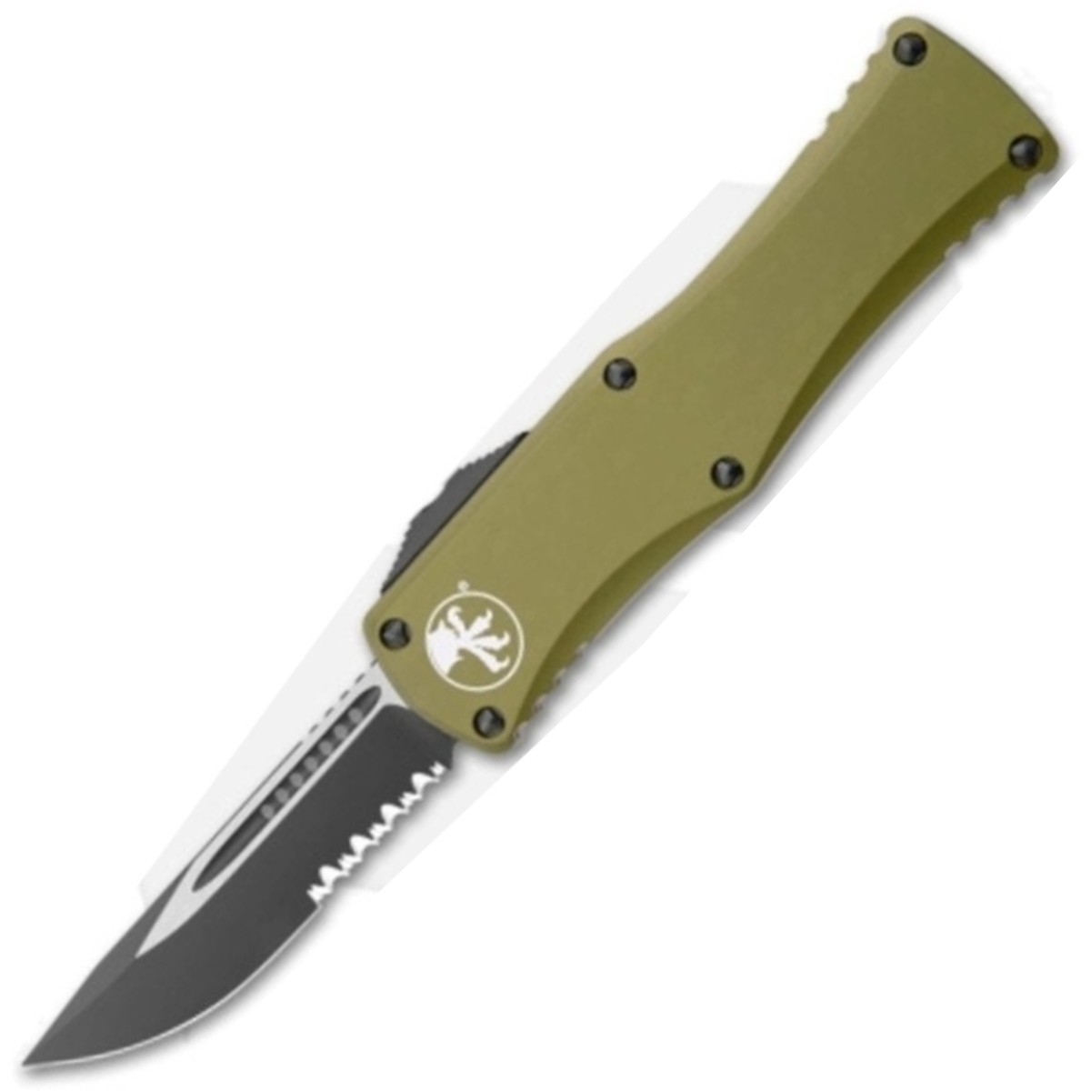 Microtech-Hera-SE-Partial-Serr-OTF-Auto-OD-Green-Black