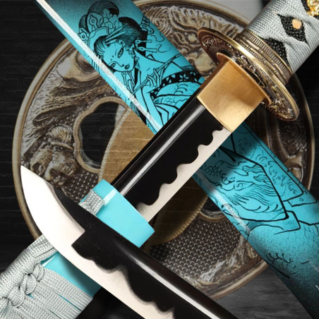 BAZAR!!! katana Hacuzuki z uhlíkové oceli AISI 1065
