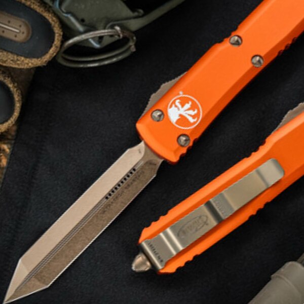 Microtech-Ultratech-Orange-Spartan-Bronze-223-13OR