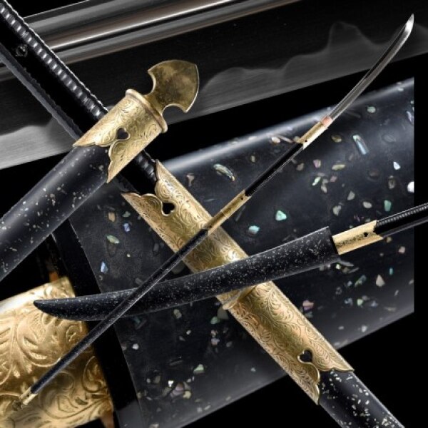 SHERU Japanese Naginata Sword - T-10 Steel