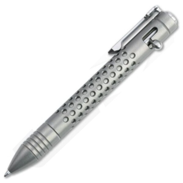 Chaves-Ultramar-Bolt-Action-Pen-Stonewashed-Dot-Titanium-Ink-Pen