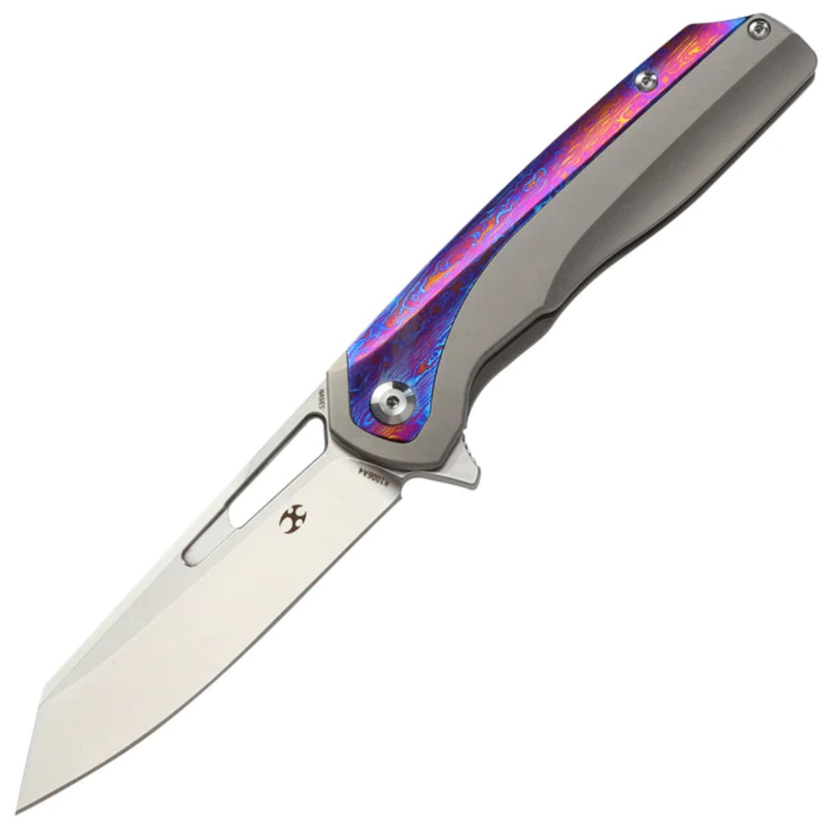 Zavírací Nůž Kansept Knives-SHARD-TIMASCUS-TITANIUM-K1006A4