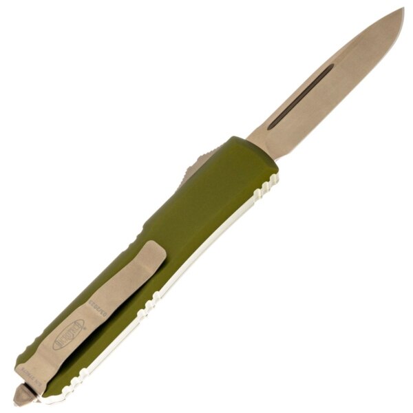 Microtech-121-13OD-Ultratech-OD-Green-Handle-Bronze-Blade
