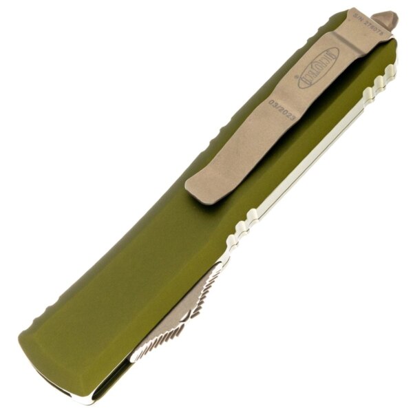 Microtech-121-13OD-Ultratech-OD-Green-Handle-Bronze-Blade