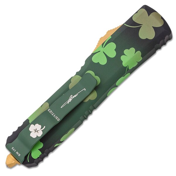 Microtech-Ultratech-Signature-Series-Shamrock-Pattern-121-2SPDS