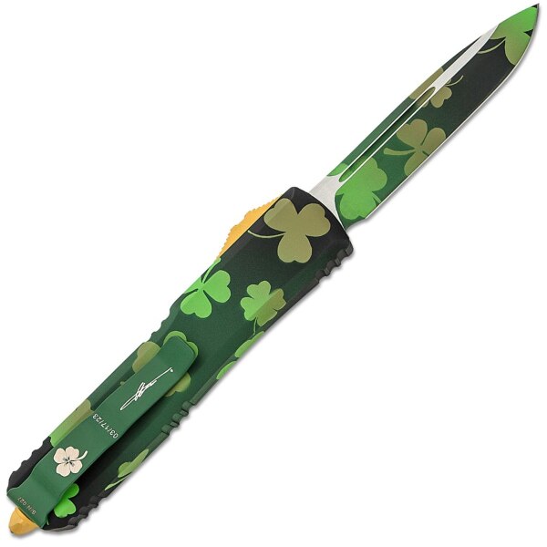 Microtech-Ultratech-Signature-Series-Tactical-Lucky-Clover-121-1SPDS