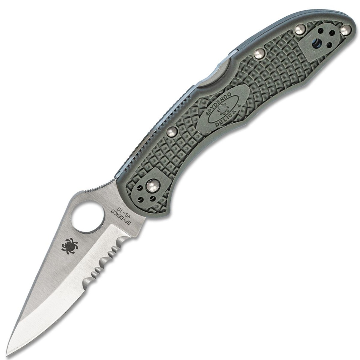 Spyderco-Delica-4-Green-C11PSFG