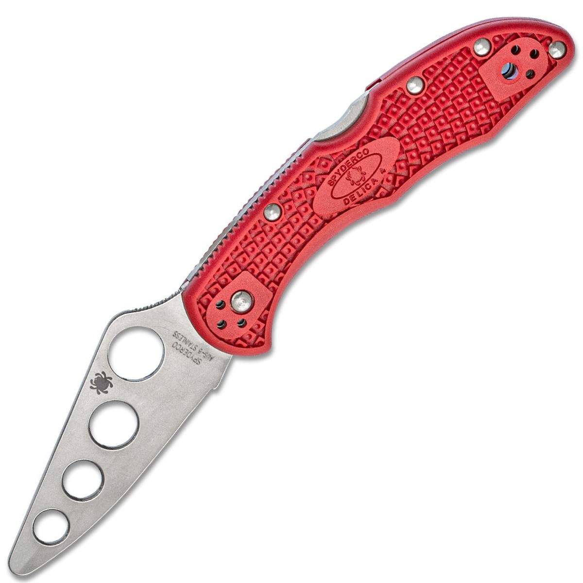 Spyderco-Delica-4-Trainer-Red-C11TR