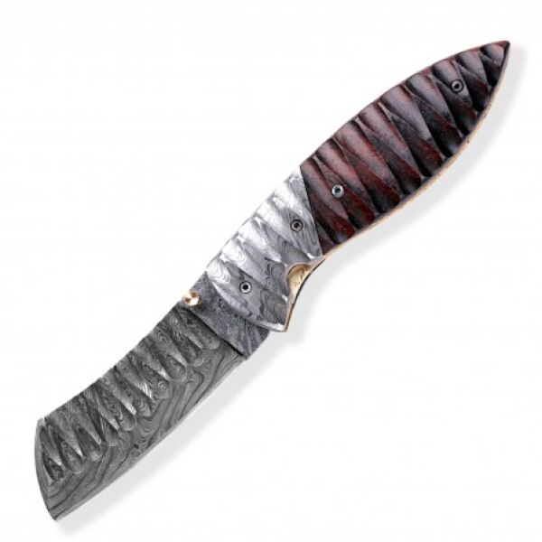 Lovecký zavírací damaškový nůž Dellinger Obsidian