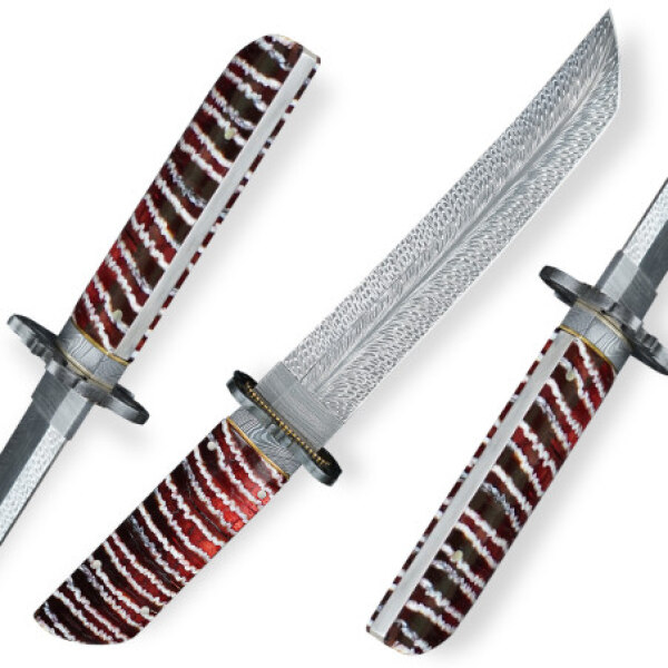 nůž Dellinger FEZÁ Randy Feather Damascus