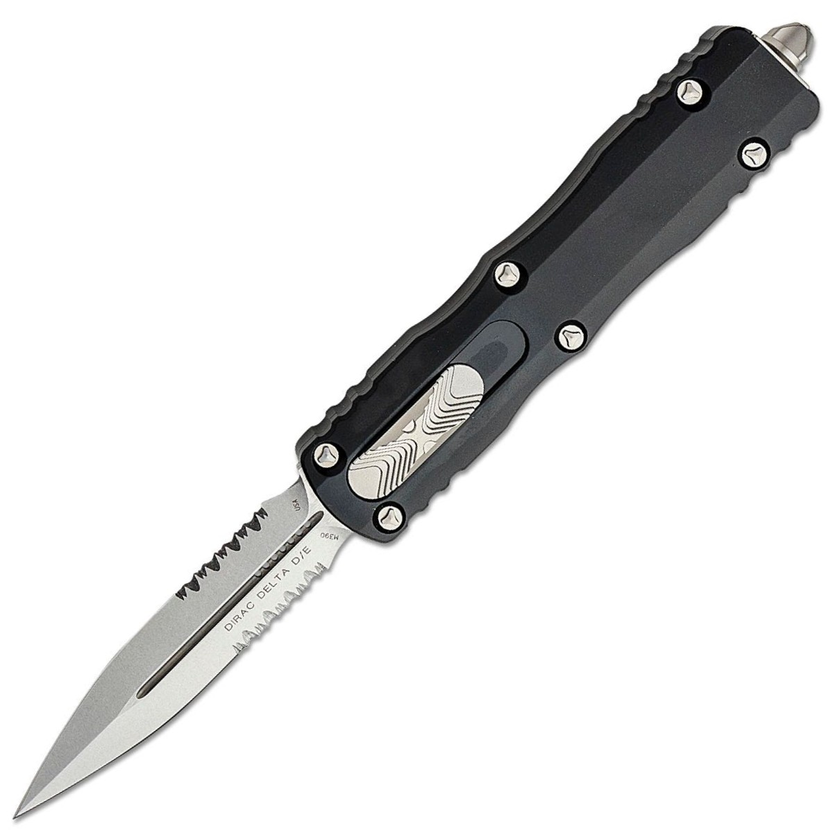 Cuchillo de tiro Microtech Dirac Delta Stonewashed 227-11