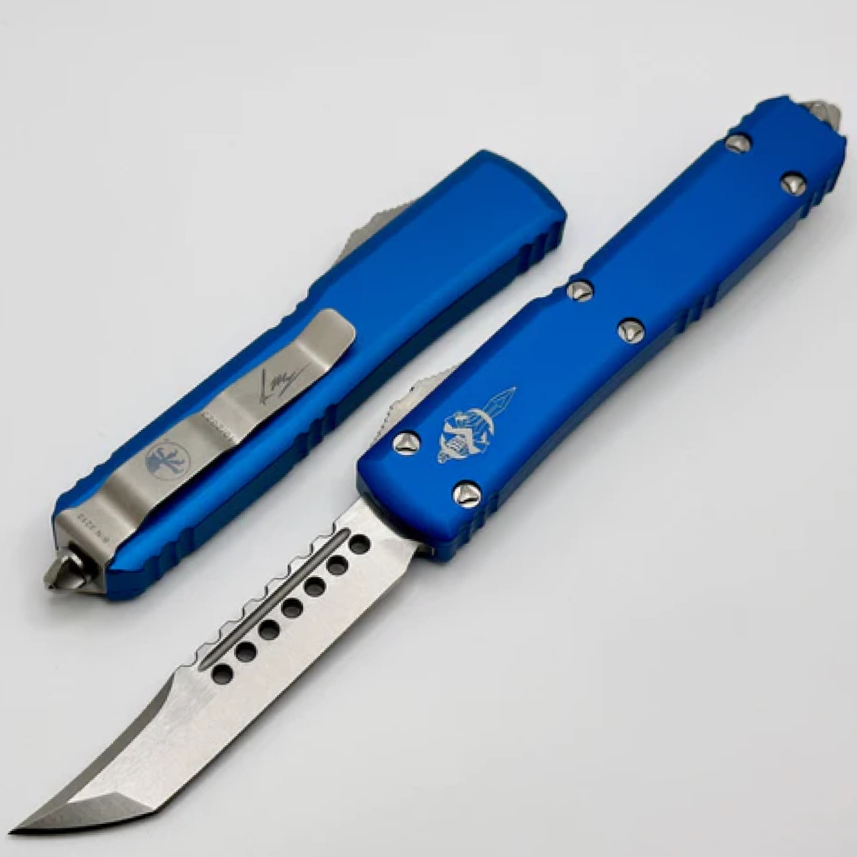 Microtech Ultratech Hellhound Stonewash Signature Series Cuchillo de tiro 119-10BLS