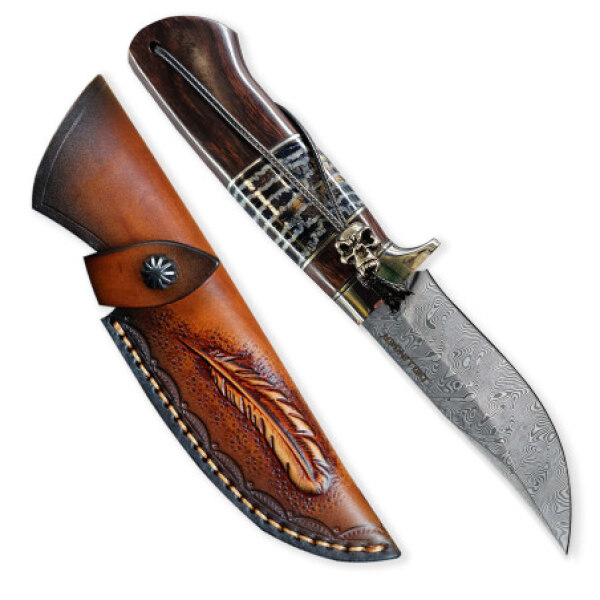 nůž lovecký Dellinger Waldmann Full Damascus Nr.4