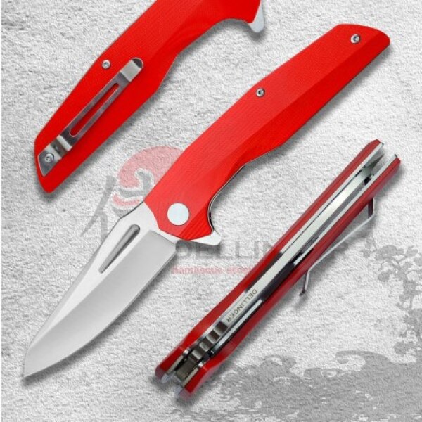 nůž zavírací Dellinger Coyotte Flipper - RED 8Cr14MoV