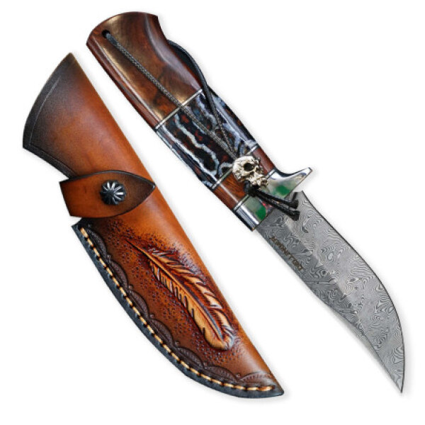 nůž lovecký Dellinger Waldmann Full Damascus Nr.13