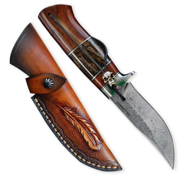 nůž lovecký Dellinger Waldmann Full Damascus Nr.15