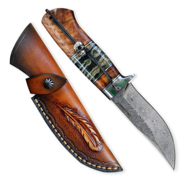 nůž lovecký Dellinger Waldmann Full Damascus Nr.24