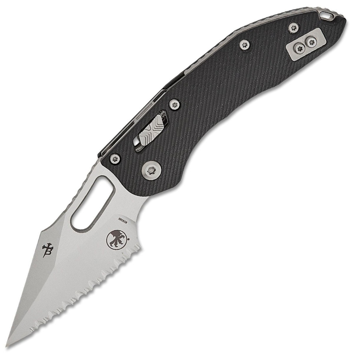 Microtech-Stitch-Stonewashed-169RL-12FLGTBK 