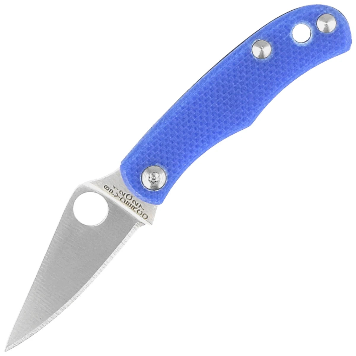 Spyderco-Bug-Knife-Blue-G10-Satin-12C27-C133GBLP
