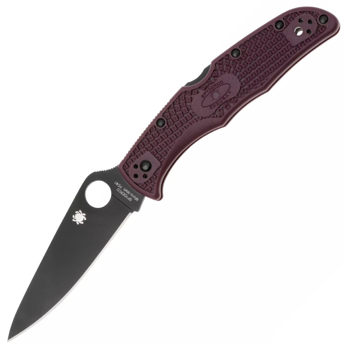 Spyderco-Endura-4-Burgundy-C10BGBKP