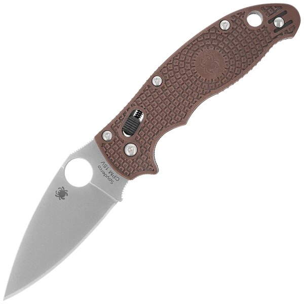 Spyderco-Manix-2-Lightweight-Sprint-Run-Knife-Brown-FRCP-Stonewashed-CPM-15V-by-Eric-Glesser-C101PBN15V2